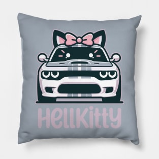 Cute Hellcat Kitten Pillow