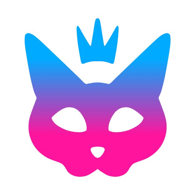 Cat Queen - Blue & Pink by ALH