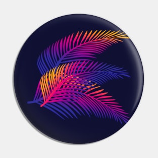 Neon Leaves Pin