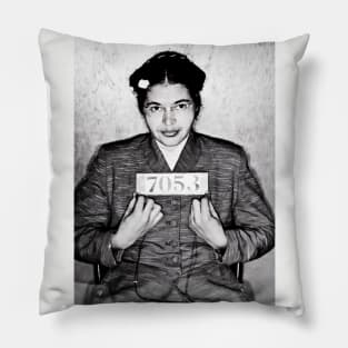 Rosa Parks Mug Shot Pillow