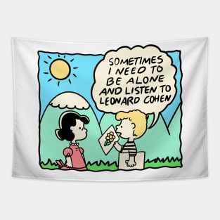 Leonard Cohen - Vinyl Obsessive Comic Tapestry