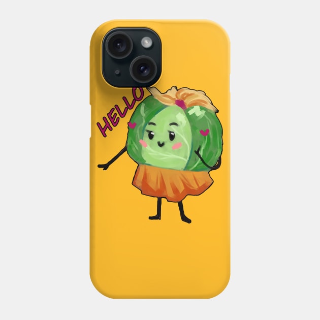 Cheerful Cabbage Phone Case by Demonic cute cat