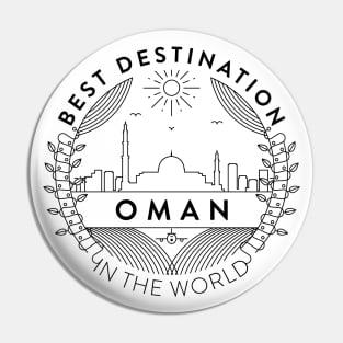 Oman Minimal Badge Design Pin