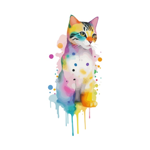 Cat - Colorful Animals by MIST3R