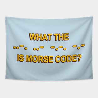 What the ..-. ..- -.-. -.- is morse code? Tapestry