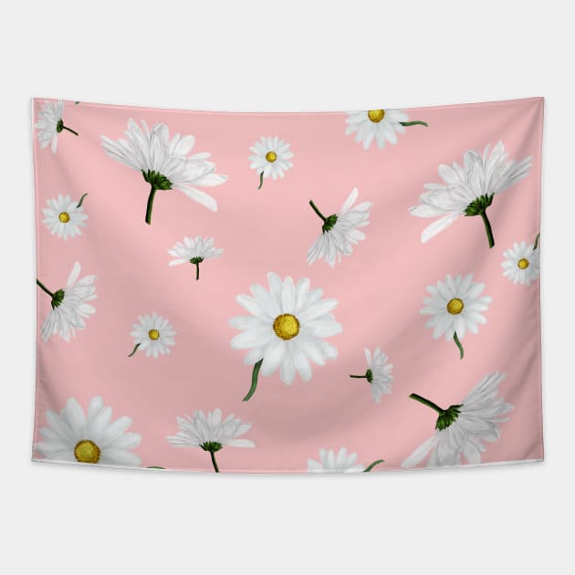 Daisies allover print Tapestry by rlnielsen4