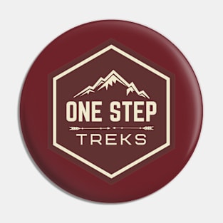 One Step Treks Pin