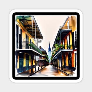 Memories of New Orleans - Bourbon Street Magnet