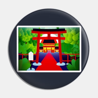 Japan Travel Anime Tourism Shrine Pin