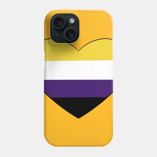 Nonbinary Heart Phone Case