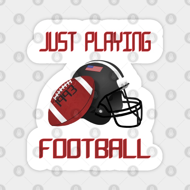 football just playing amirican football | sports collection Magnet by yacineshop