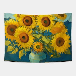 Van Gogh's Still Life "Sunflowers" Tribute Tapestry