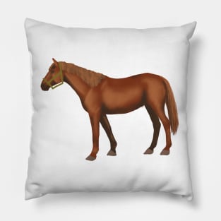 Chestnut horse Pillow