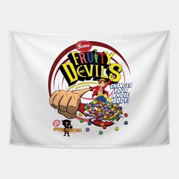 Fruity Devils Tapestry by crocktees