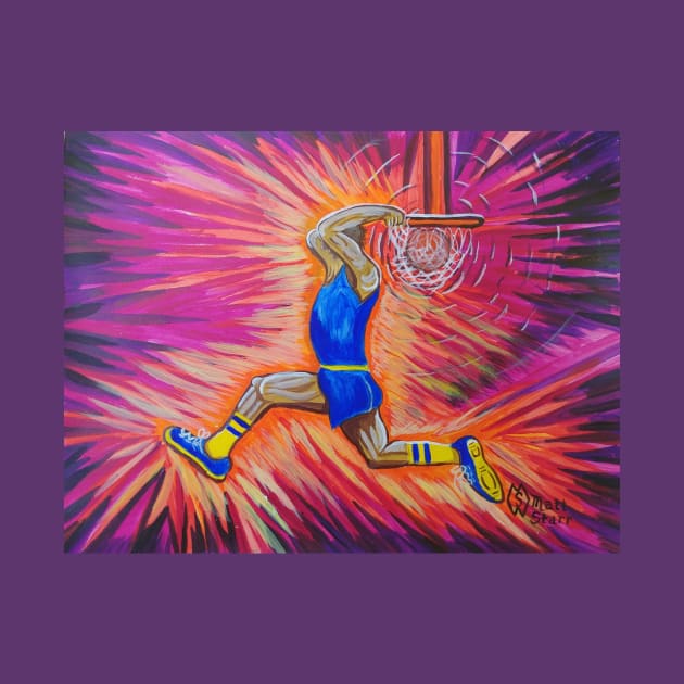 Powerful Slam Dunk by Matt Starr Fine Art