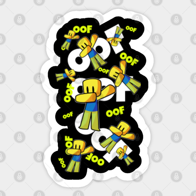 Roblox Pattern Oof Dabbing Dab Hand Drawn Gaming Noob Gift For Gamers - Roblox - Sticker