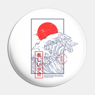 japanese the great wave Pin