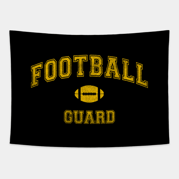 Vintage Football Team, Guard, distressed Classic College Style Tapestry by Webdango