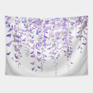 wisteria in bloom 2021 watercolor Tapestry