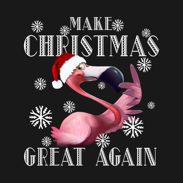 Flamingo Make Christmas Great Again by ROMANSAVINRST