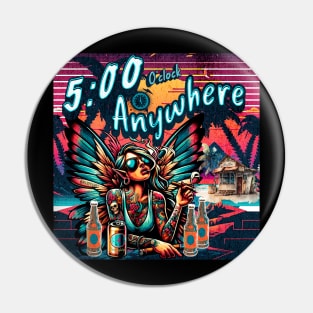 5:00 o'clock Anywhere Swampfairy Pin