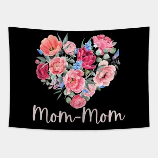 Floral Heart Mom-Mom Tapestry