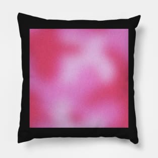 pink gradient aura grainy pattern Pillow