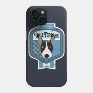 Team Bull Terrier - Distressed English Bull Terrier Beer Label Design Phone Case