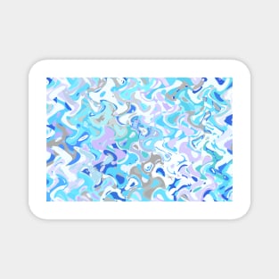 Frosty, winter design in light blue Magnet