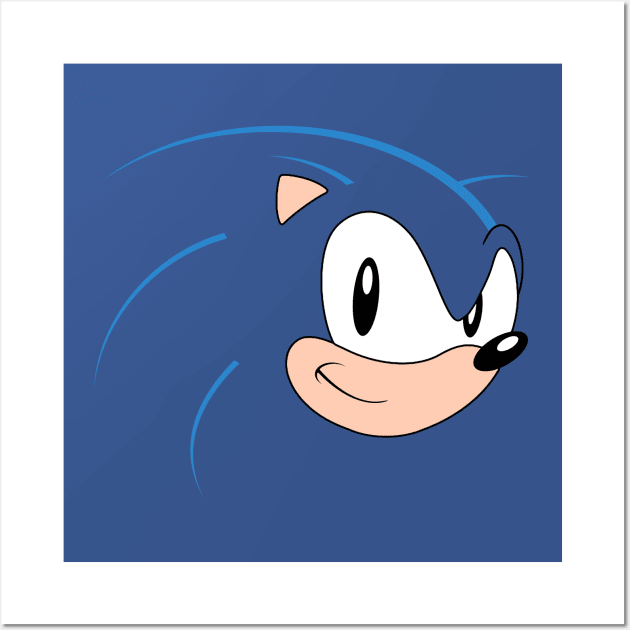 Classic Sonic The Hedgehog Art Print