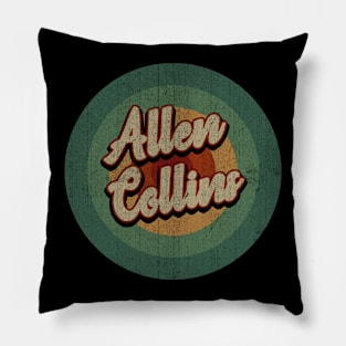 Circle Retro Vintage Allen Collins Pillow