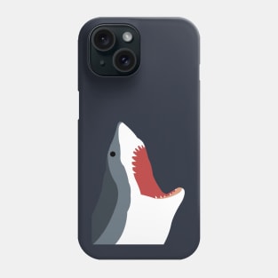 Close Up Shark Face Graphic Mouth Open Wide With Teeth Phone Case