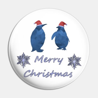 Santa Penguins Pin