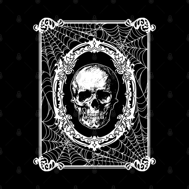 Gothic Victorian Framed Skull by RavenWake