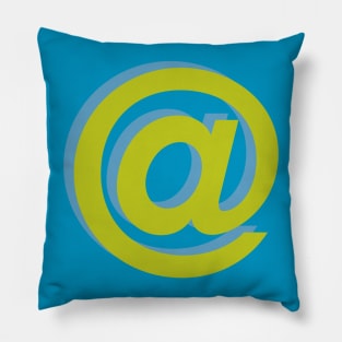 Colorful At Sign Pillow