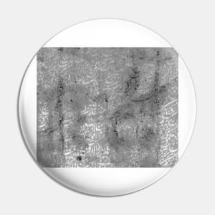 Cat Calligraphy Gray background Pin