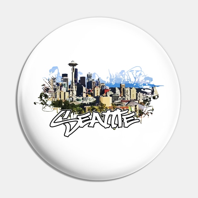 Seattle City Pin by DARSHIRTS