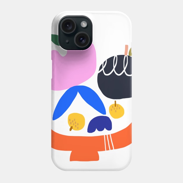 Wonky Fruits Phone Case by fossdesign