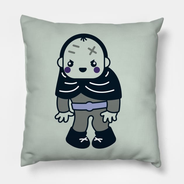 Kawaii Cute But Creepy Monster Pillow by SLAG_Creative
