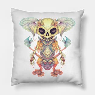 fairycore skeleton Pillow