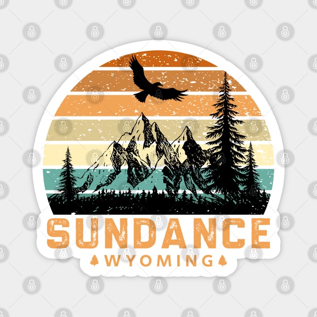 Sundance Wyoming Mountain View Magnet by HomeSpirit