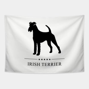 Irish Terrier Black Silhouette Tapestry