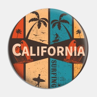 Funny T shirt California surfing specially for summer time, dad, brother, son, men Pin