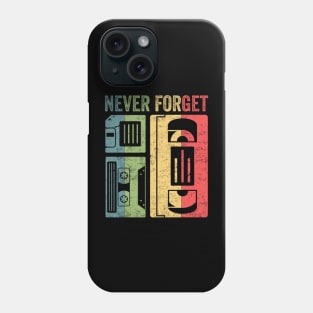 Never Forget Cassette Floppy Disk Phone Case