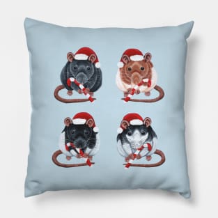 Festive Rats Pillow