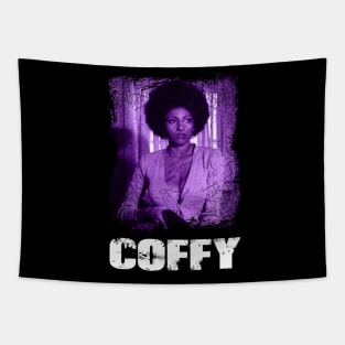 Badass and Caffeinated Coffys Action Genre T-Shirt Tapestry