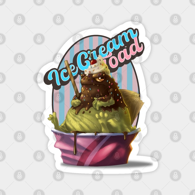 Ice Cream Toad Magnet by ArtUrzzz