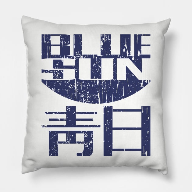 Blue Sun Pillow by bigdamnbrowncoats