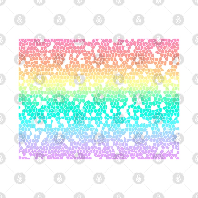 Pastel Pride Flag Mosic Graphic Design Style 2 by PurposelyDesigned