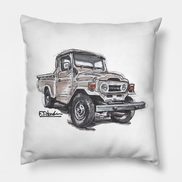 Land Cruiser FJ45 Pillow by Francohanekom